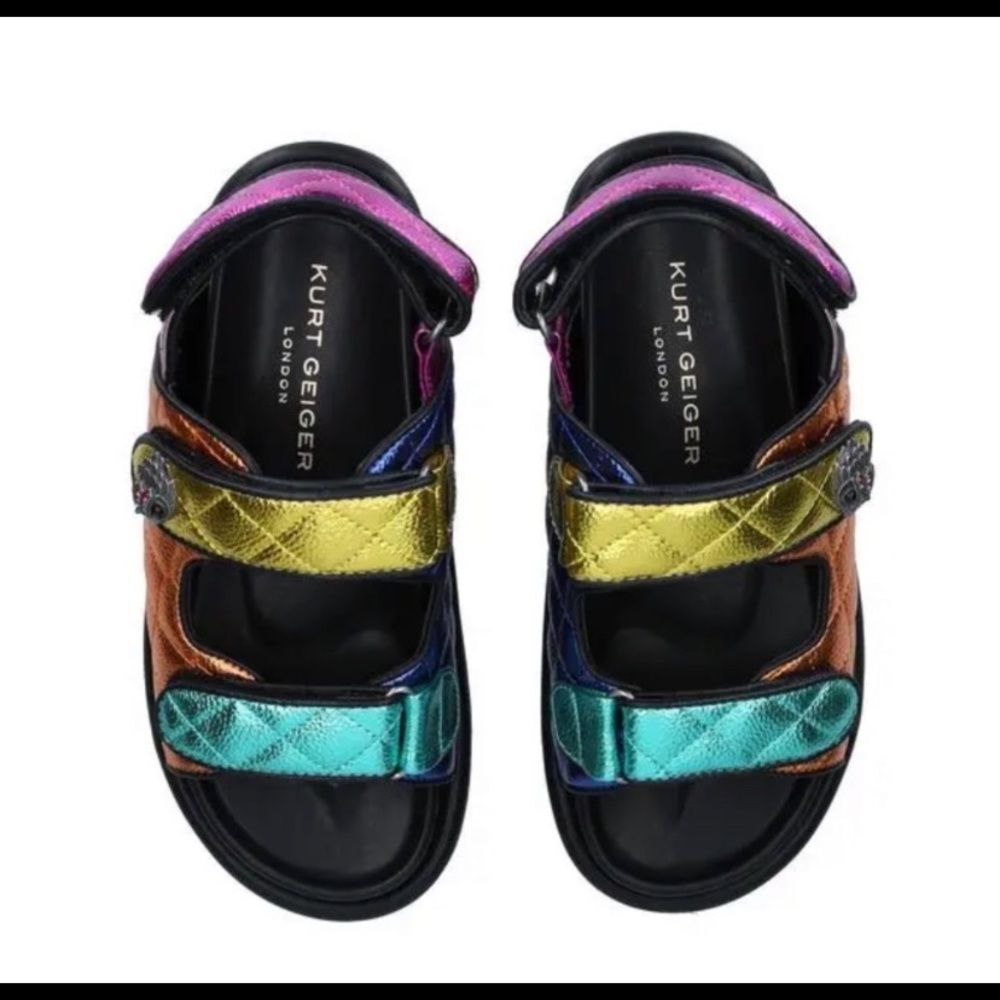 Kurt Geiger sandals. Great everyday shoe.  Cute, comfy and stylish shoe.